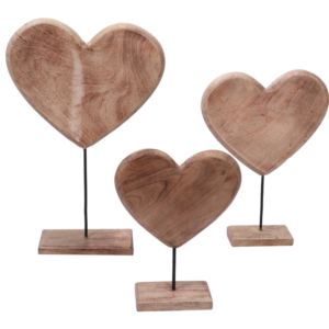 Wooden Decorative Valentines Hearts