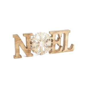 Wooden Christmas word Noel