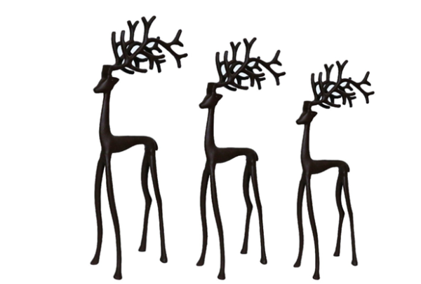 Aluminum reindeer