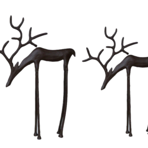 Aluminum reindeer