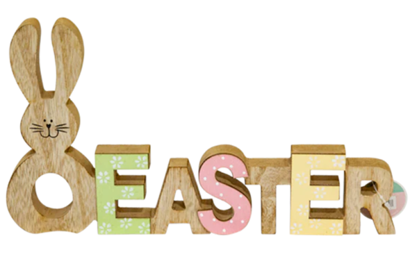 Easter Wooden Decorative Bunny